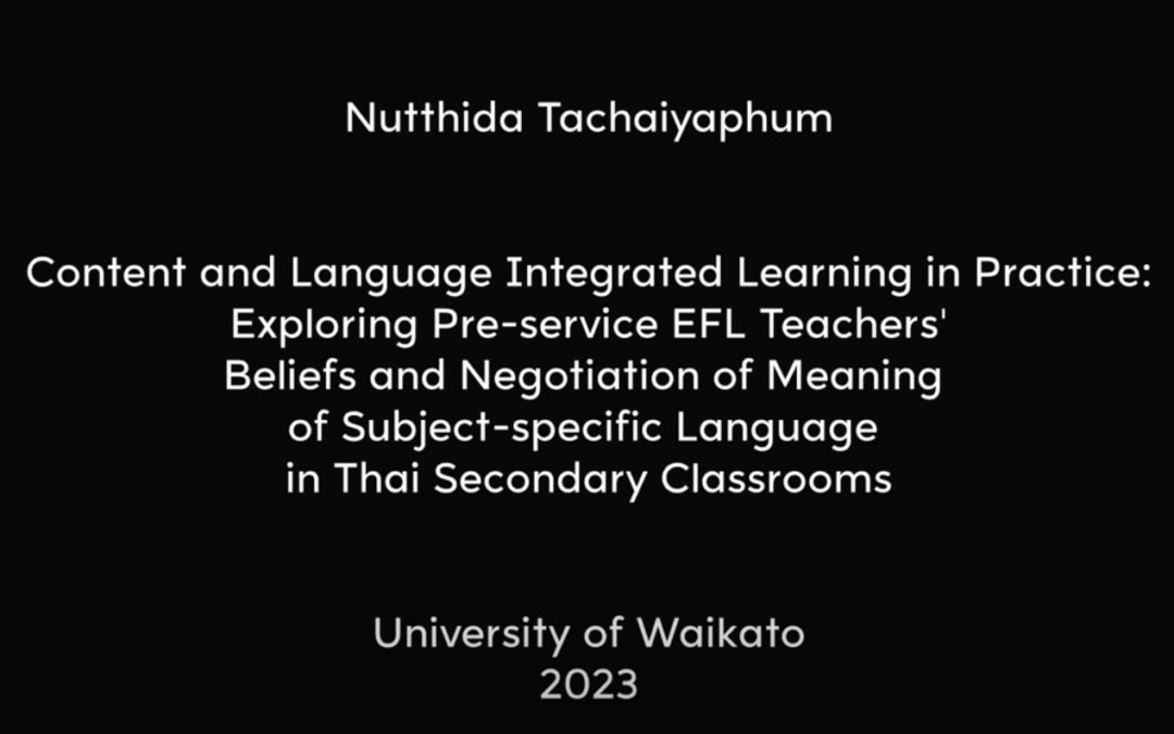 Nutthida Tachaiyaphum: Best Equal PhD Thesis 2023